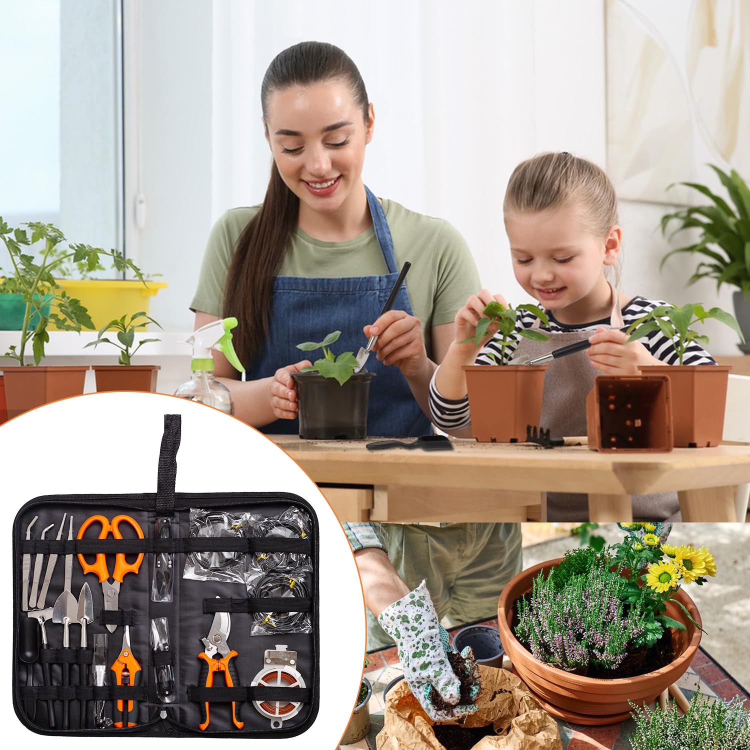 Inntop PU leather storage bag keeps tools organized and portable.