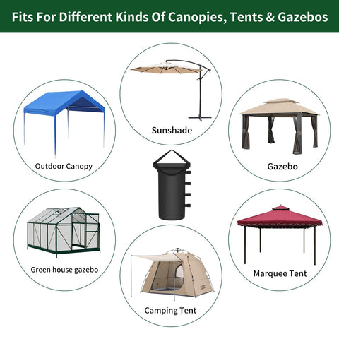 Inntop weather-stable setup for gazebos, umbrellas, pergolas, and patios.