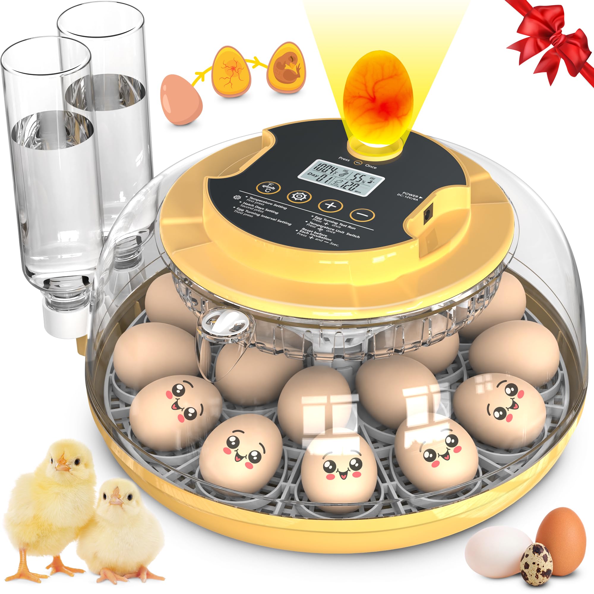 Innvello 18 Egg Incubator with dual trays for reliable incubation
