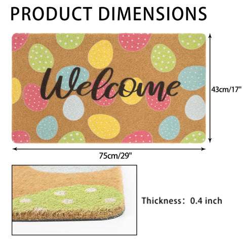Non-slip PVC backing keeps the mat in place on daily foot traffic.