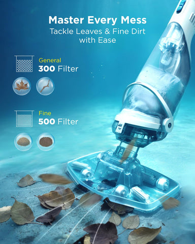 InoKraft 500-mesh filter traps sand and silt