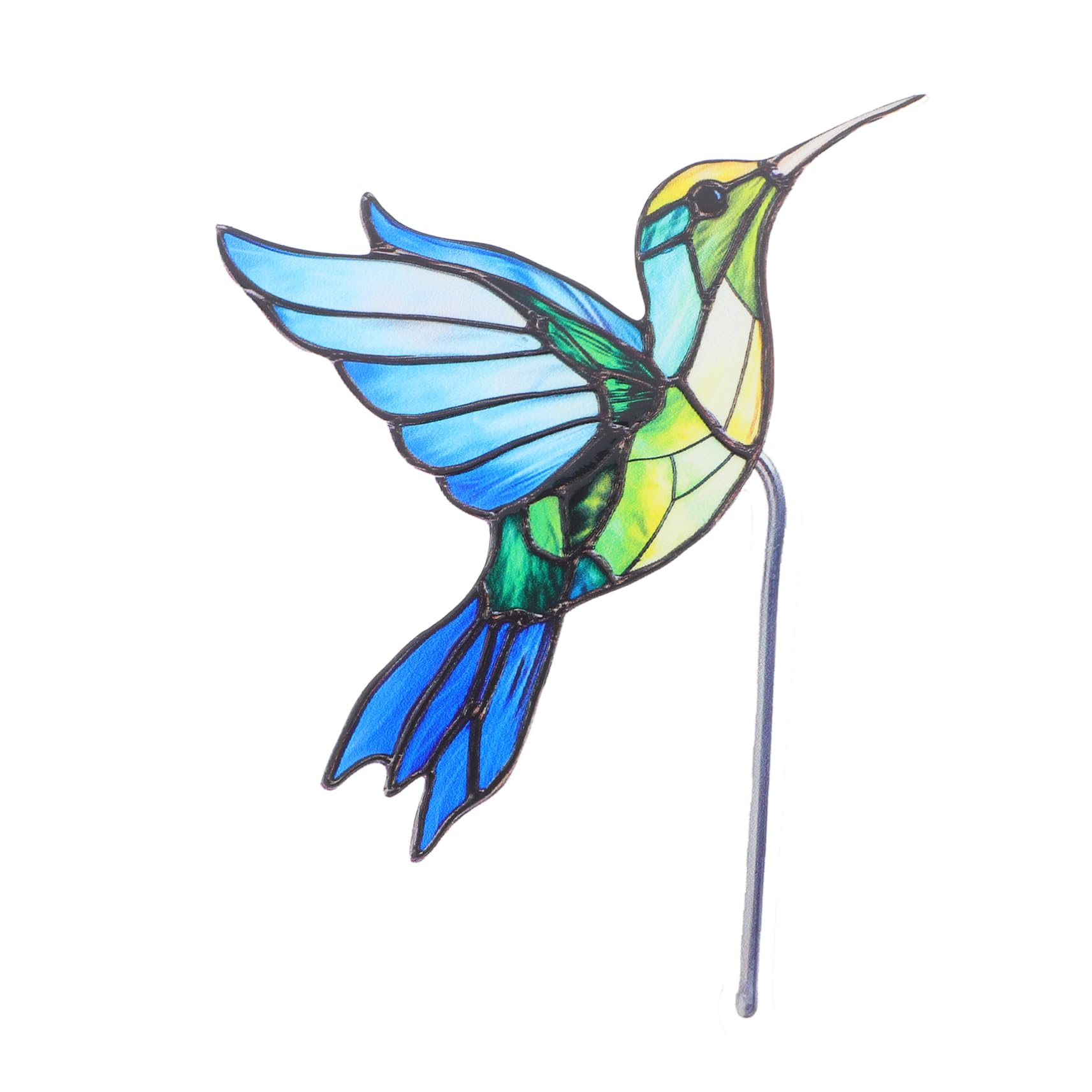 INOOMP hummingbird acrylic ornament enhances indoor plants with whimsical charm.