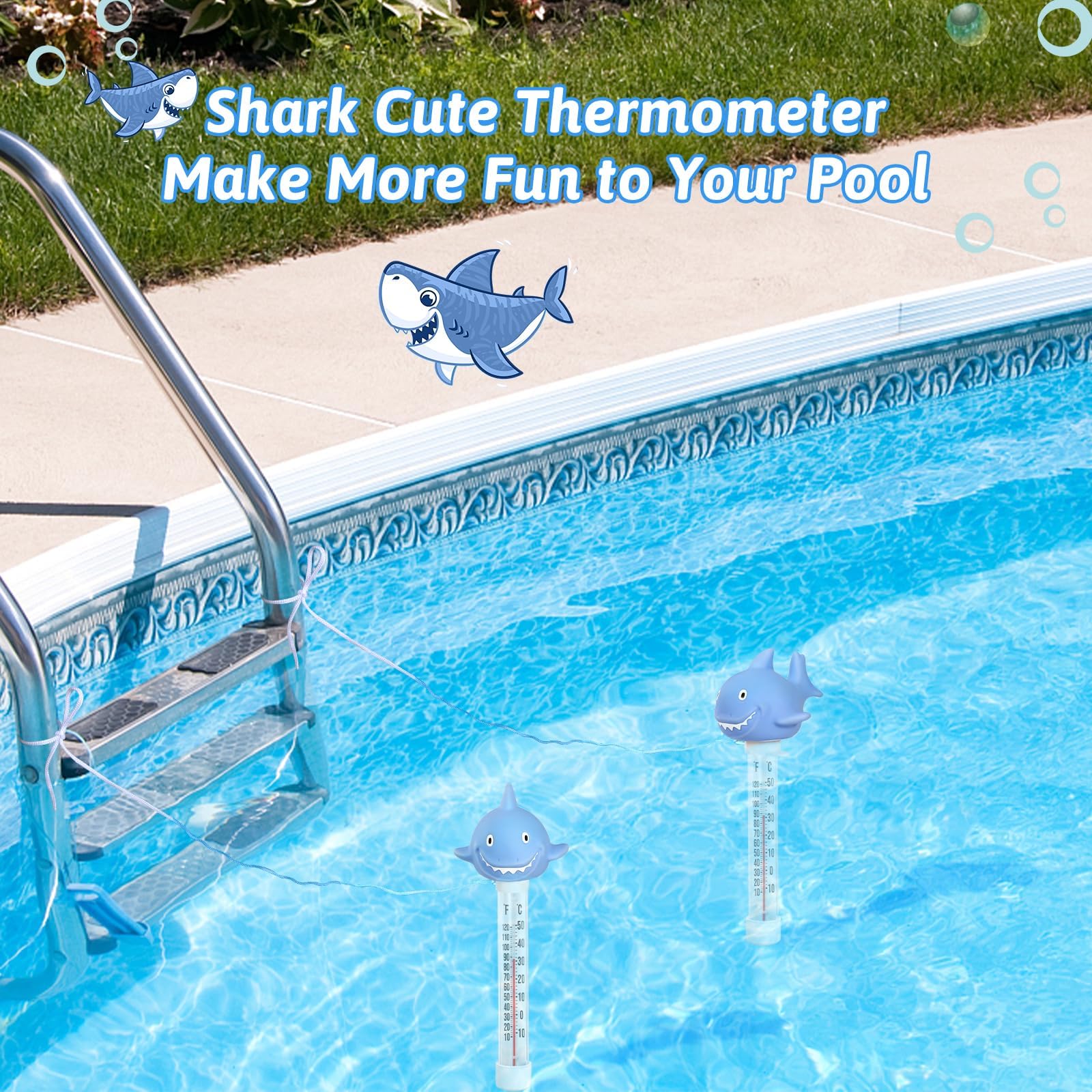 Inpool pool accessory thermometer makes a practical gift for pool lovers.