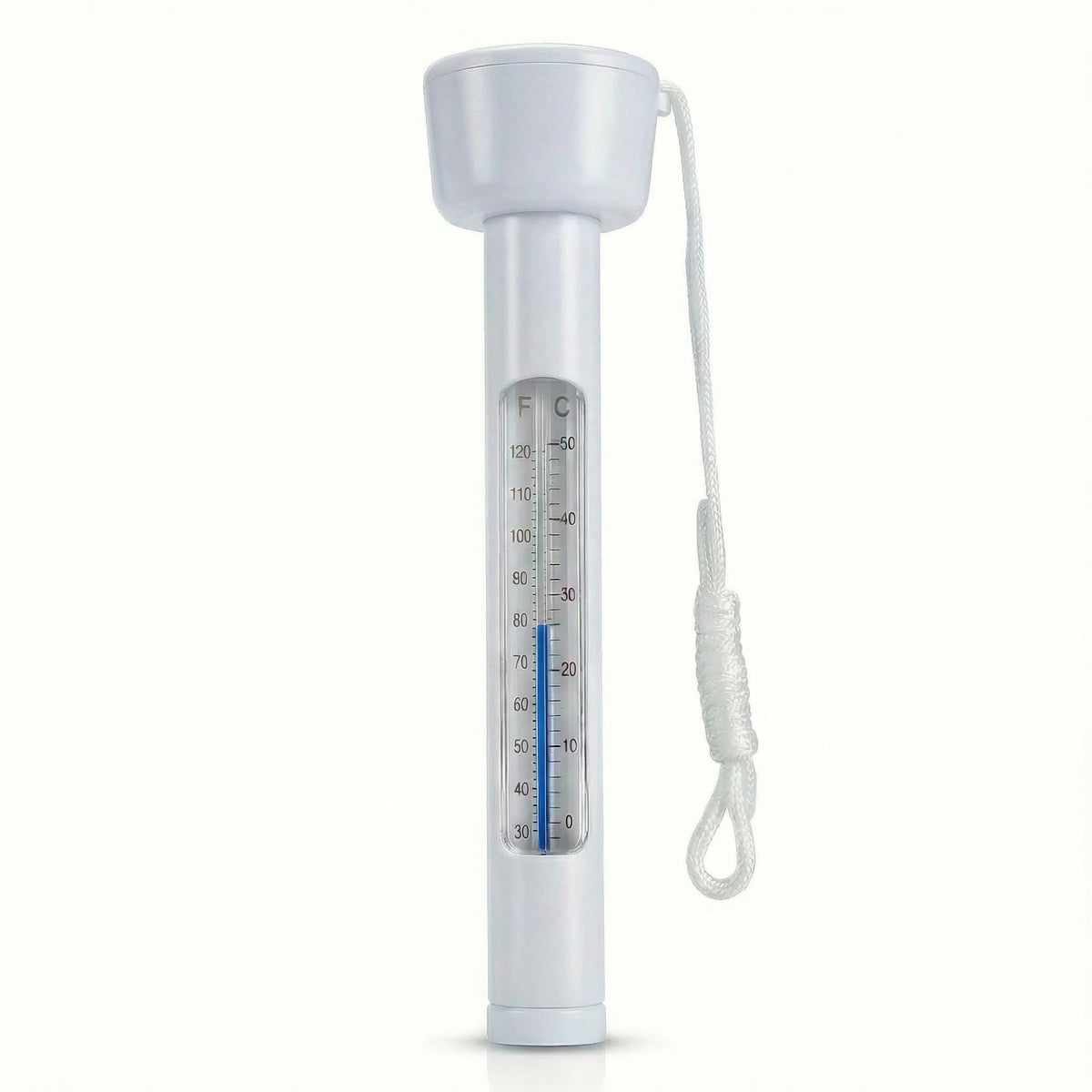 Inpool pool thermometer floating with large readout for easy temperature checks