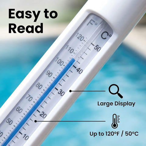 Inpool thermometer suitable for spa, hot tub, aquarium readings