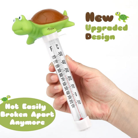 Inpool thermometer floats on the water surface for rapid readings across spaces.