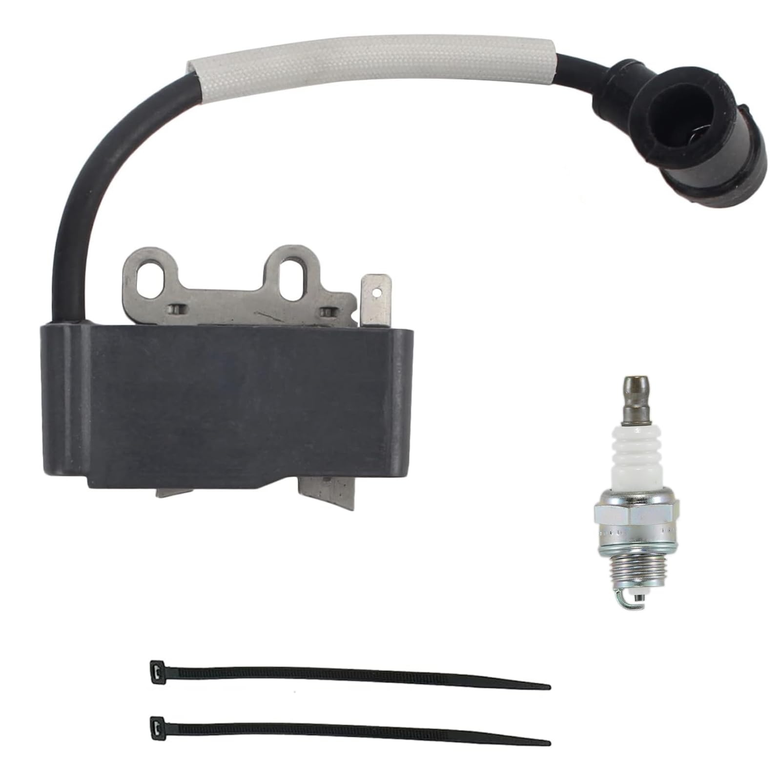 INPWOC ignition coil for Echo A411000130; close-up view showing robust spark path.