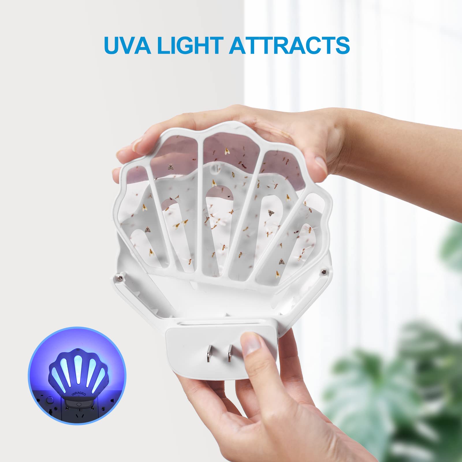 INRAGEO HU002 works day and night to reduce flying insects indoors.