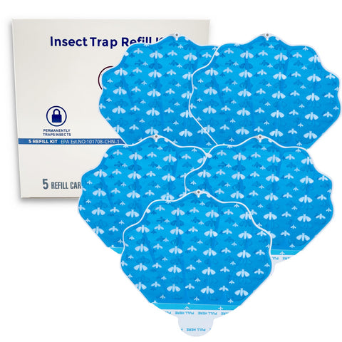 INRAGEO HU002 refill pack for flying insect trap keeps indoor spaces cleaner.