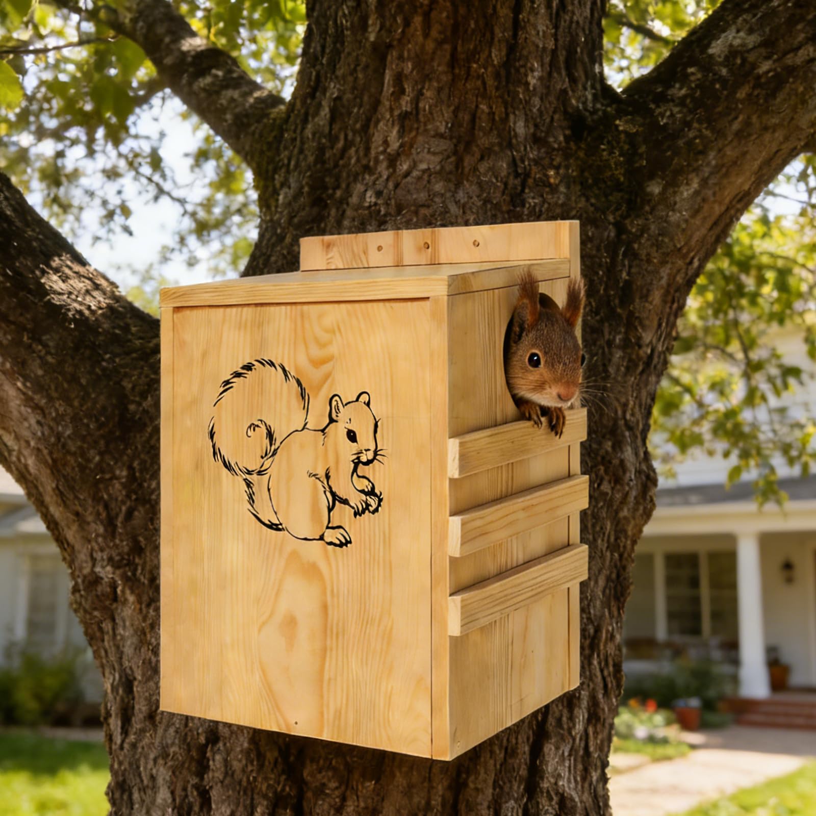 INRLKIT Squirrel House DIY paint-ready surface invites personalization