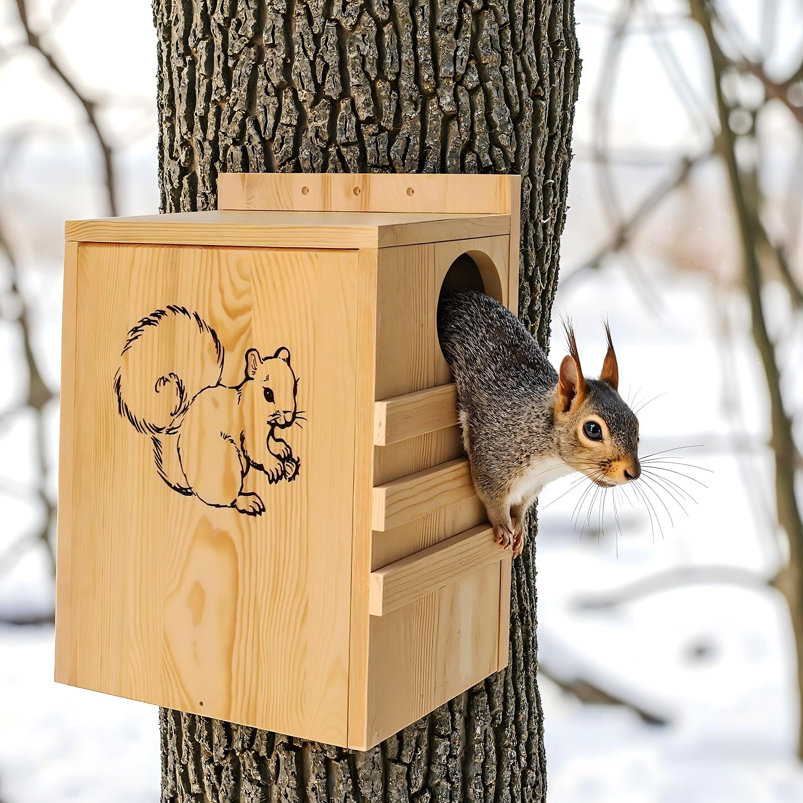 INRLKIT Squirrel House family-friendly project for kids and wildlife watching