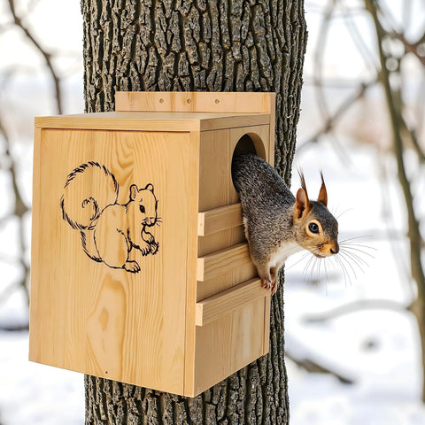 INRLKIT Squirrel House family-friendly project for kids and wildlife watching