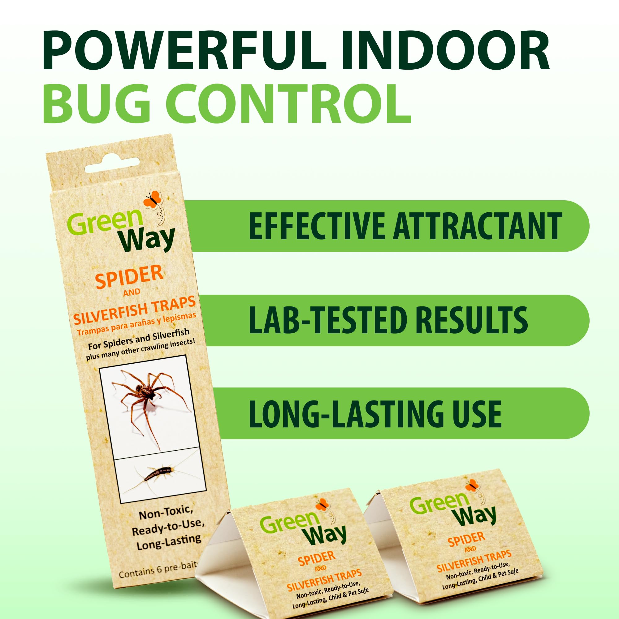 Insects Limited GreenWay trap placed in a wall corner for discreet, year-round protection.