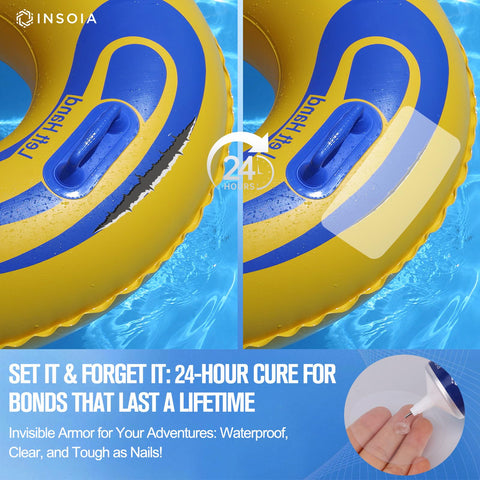 INSOIA pre-cut round patches for fast inflatable repairs