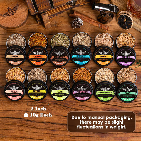 INSISART mesquite wood chips for deep smoky flavor in BBQ and cocktails