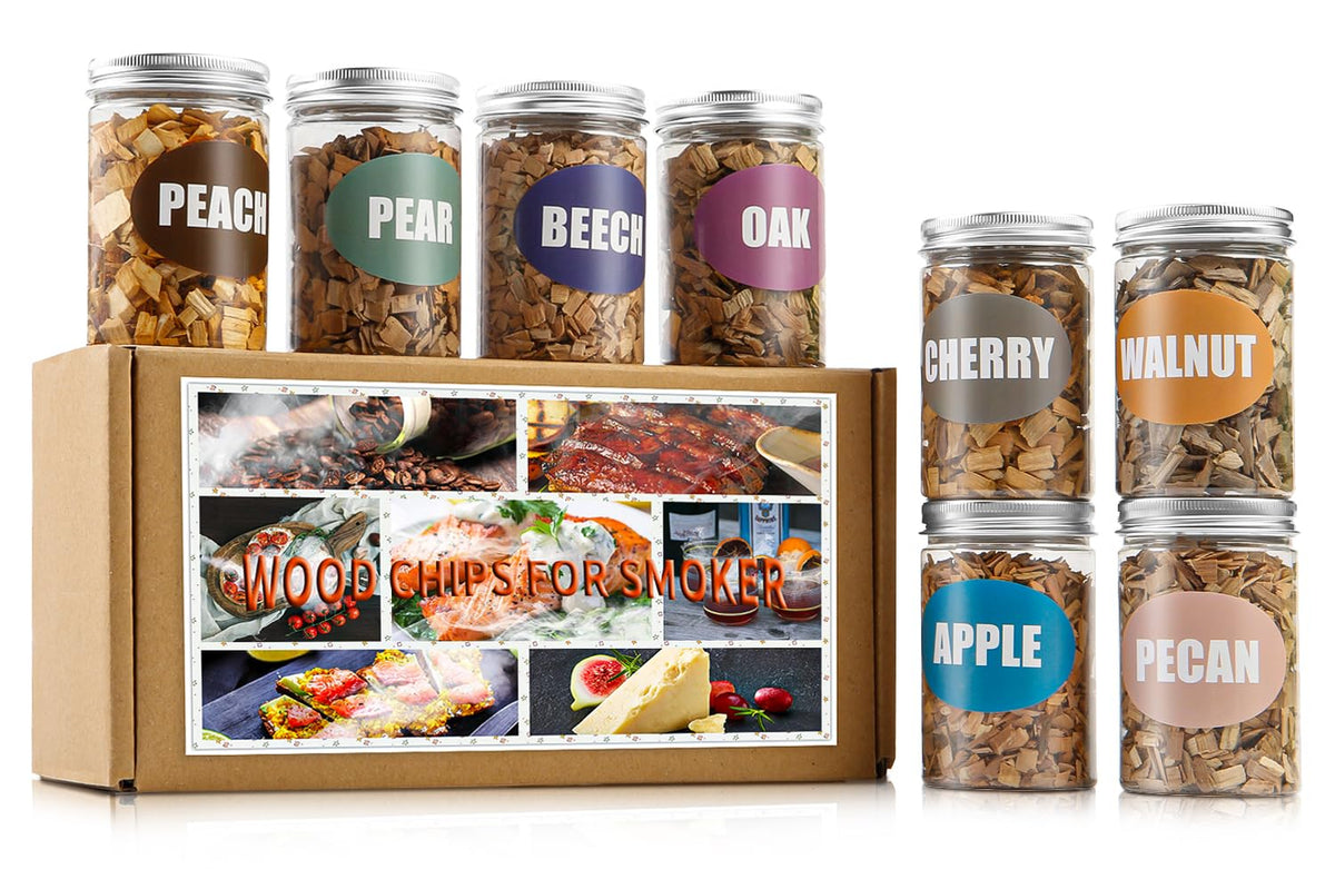 INSISART Apple wood chips for smoking; fruity aroma for beef and poultry.