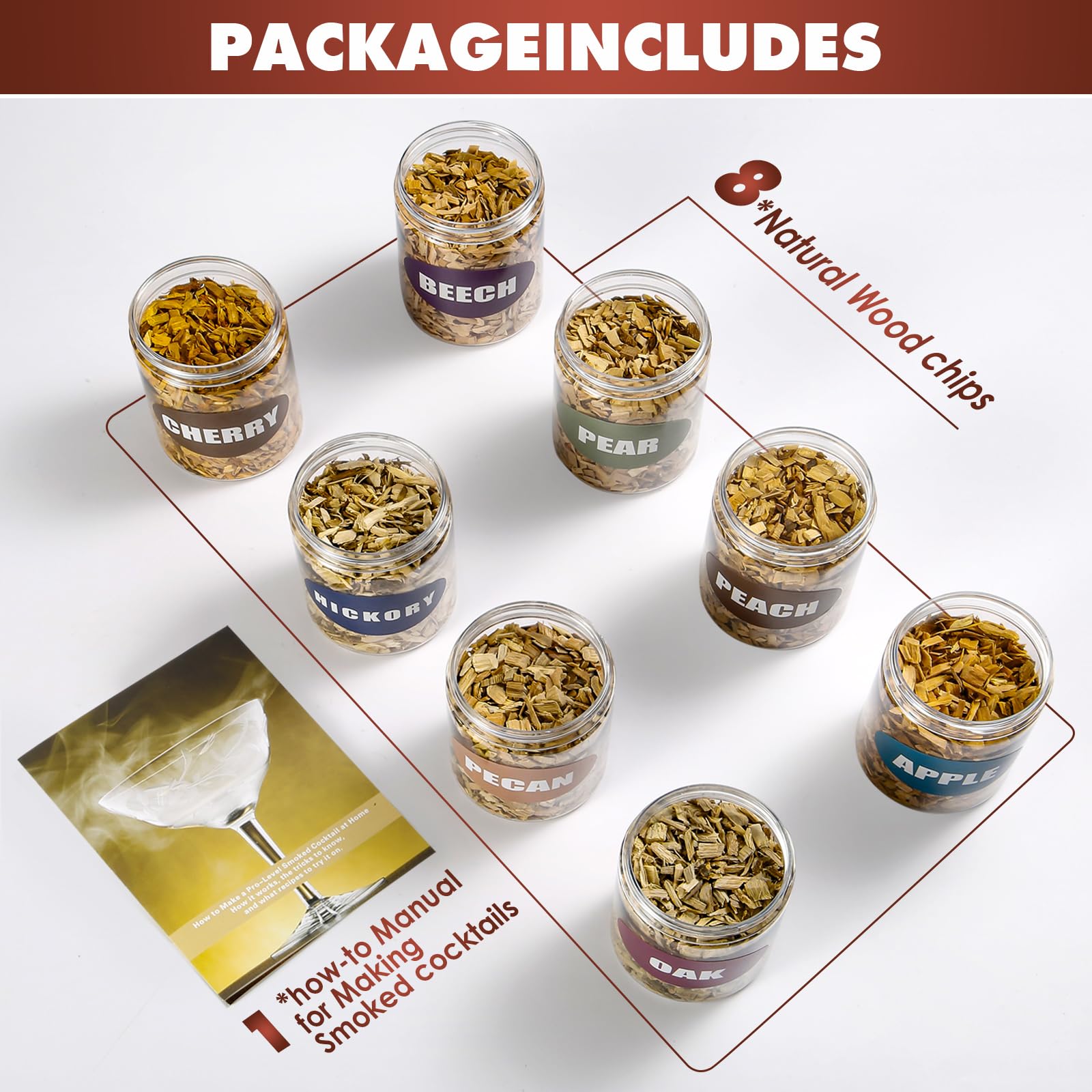 INSISART Beech wood chips for smoking; clean, versatile smoke for mixed meats.