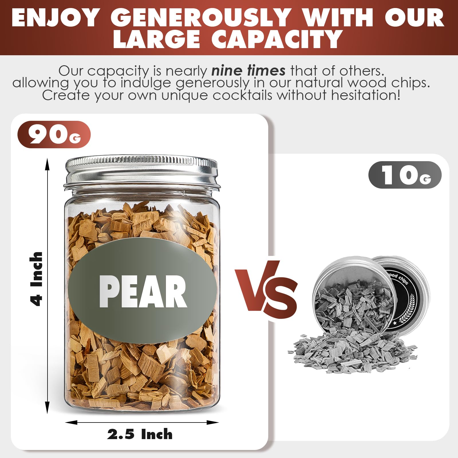 INSISART Cherry wood chips for smoking; bold sweet smoke for pork and seafood.