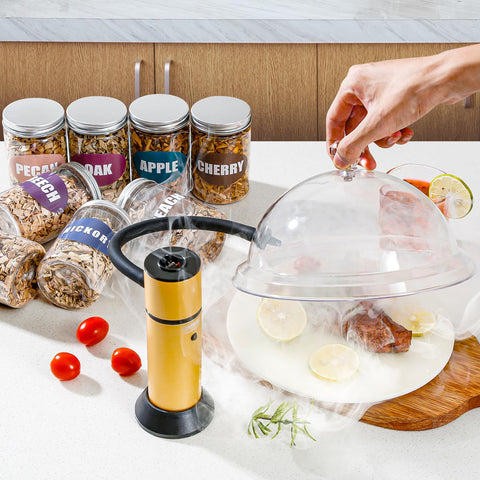 INSISART Peach wood chips for smoking; subtle fruit notes for chicken and seafood.