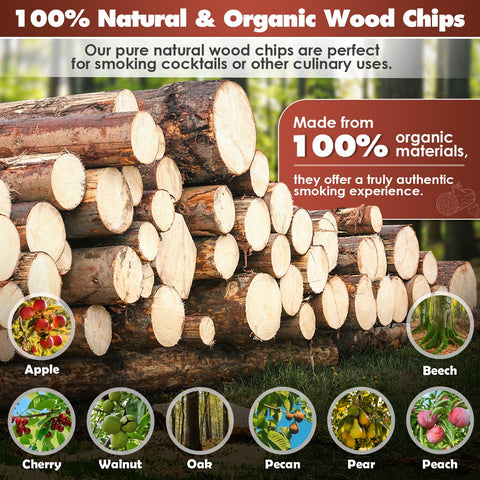 INSISART Pecan wood chips for smoking; mild nutty smoke for pork and poultry.