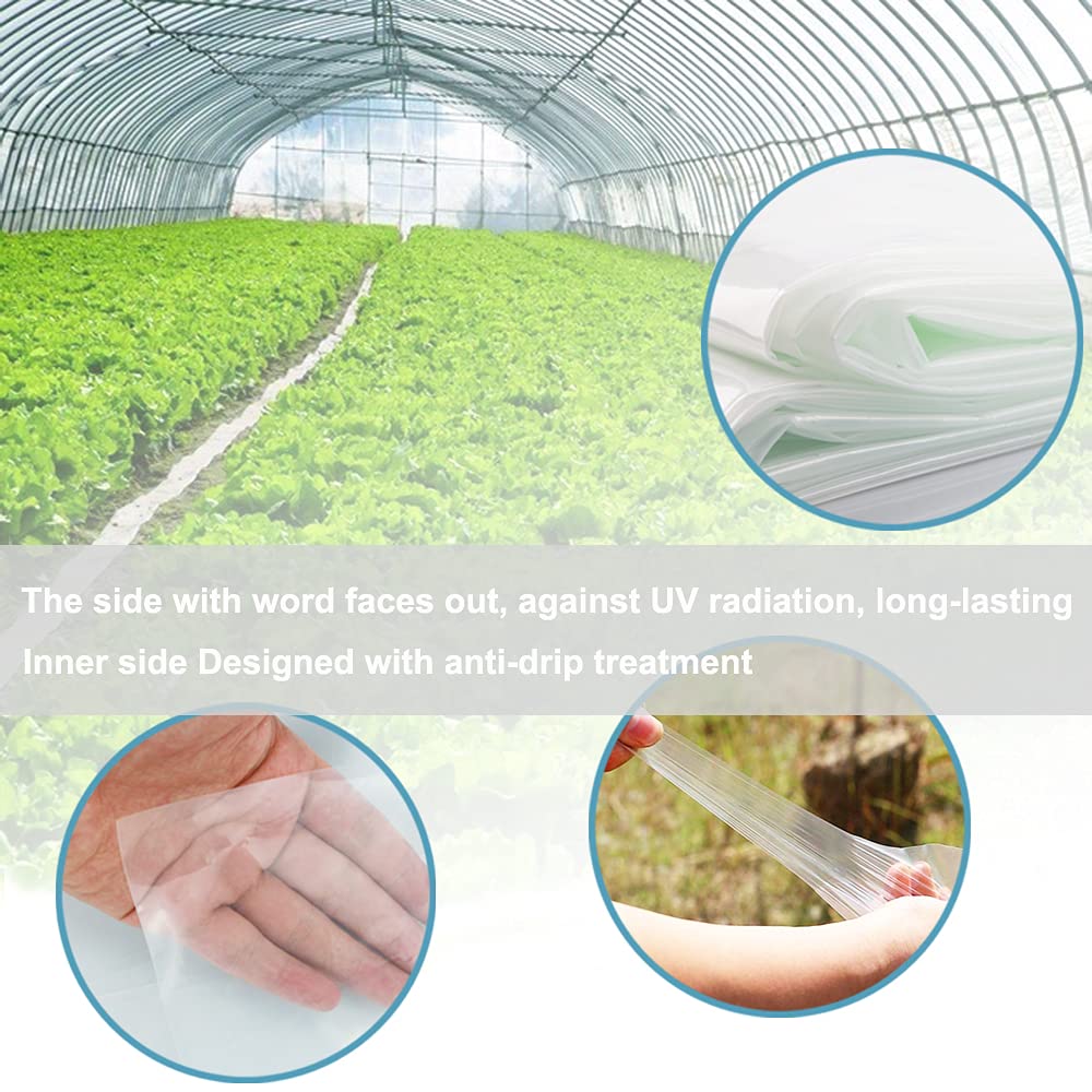 Inslat greenhouse film close-up shows tear-resistant texture and premium polyethylene.