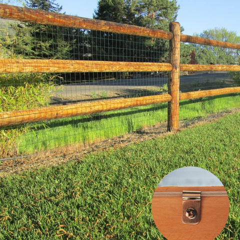 Inslat stainless steel fence clamps resist rust for outdoor fencing.