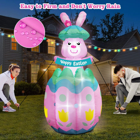 inslife easy-setup inflatable uses built-in blower for quick, secure setup
