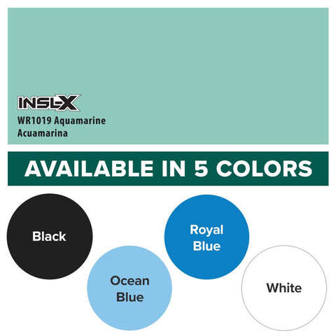 INSL-X Aquamarine Waterborne pool paint swatches show vibrant options