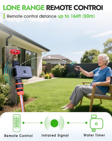 Insoma battery compartment with included remote accessories ensures uninterrupted operation