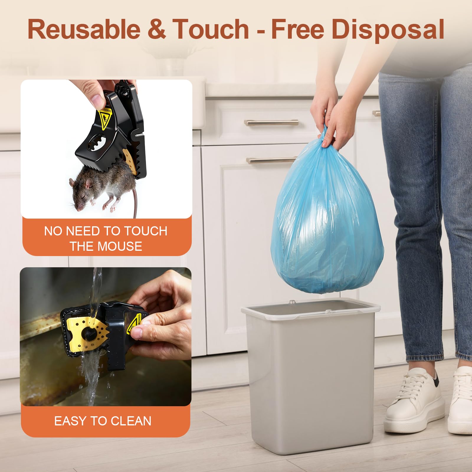 Insoma easy disposal after catch with no direct contact