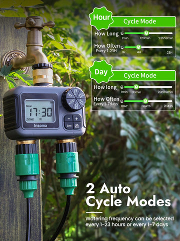 Insoma outdoor timer features easy programming for flexible schedules