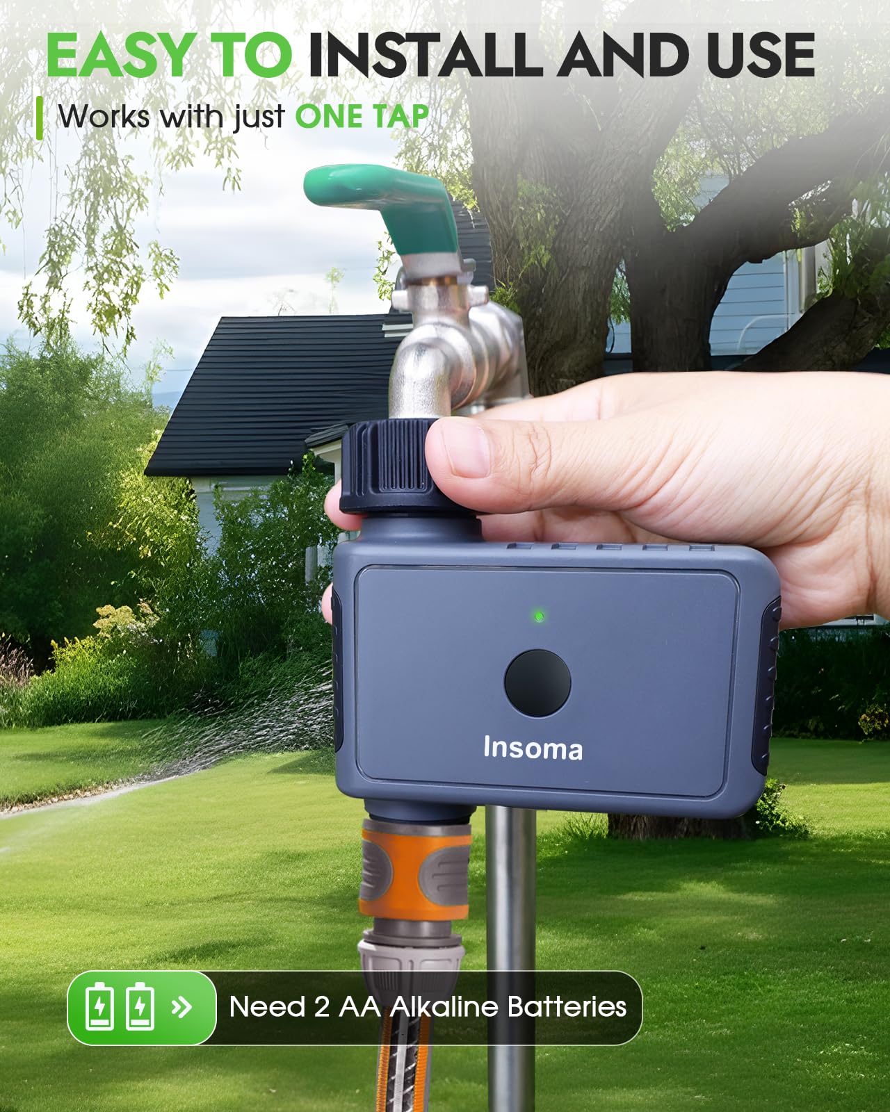 Insoma IP55 waterproof seal ring protects against rain and splashes