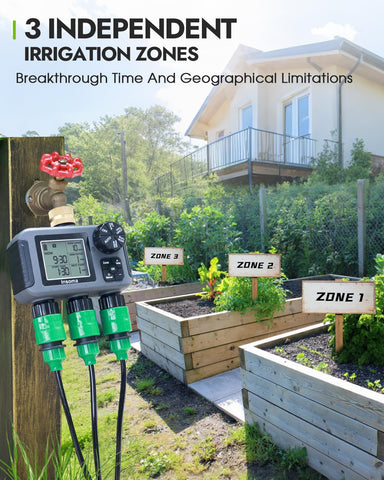 Insoma timer with IPX5 waterproofing for durable outdoor use.