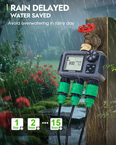 Insoma manual mode allows immediate watering without altering presets.