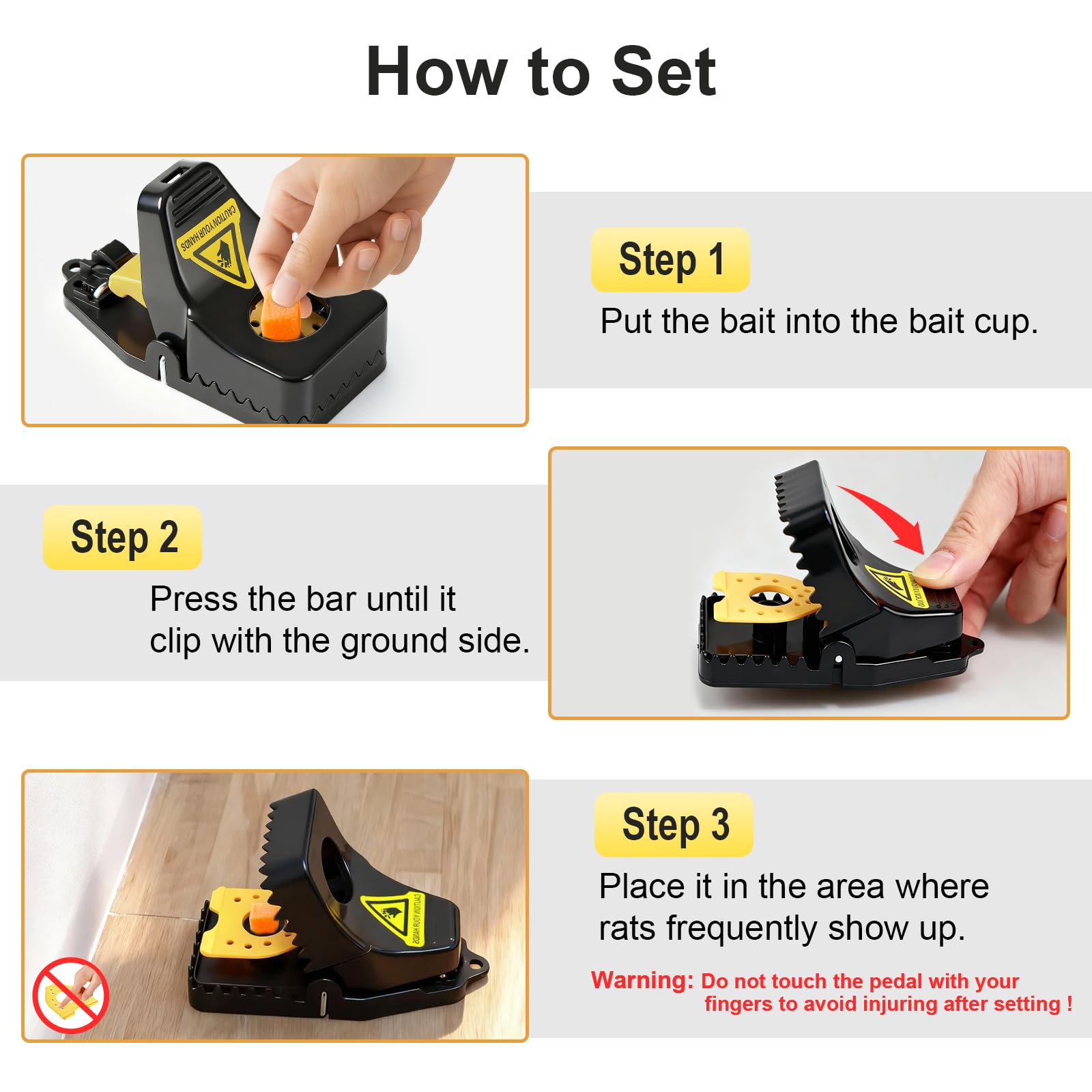 Insoma mouse trap clean-abs-plastic easy to wash and odor-free