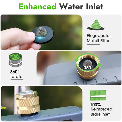 Insoma outdoor use ready for sprinkler, drip, and mist systems.