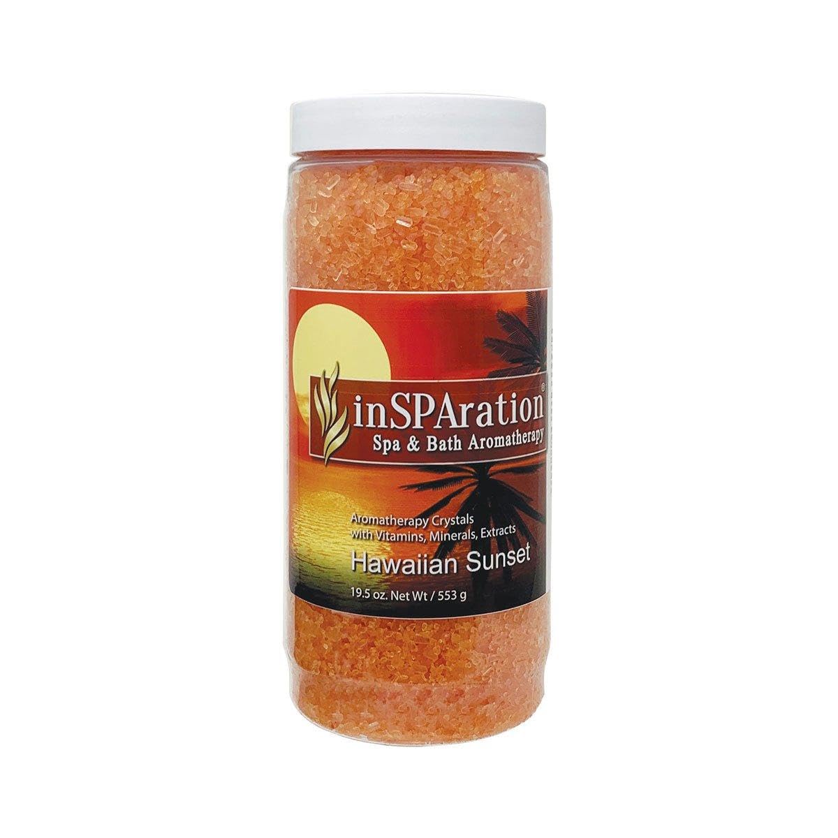 InSPAration Hawaiian Sunset Crystal bottle pour for spa aromatherapy and relaxation
