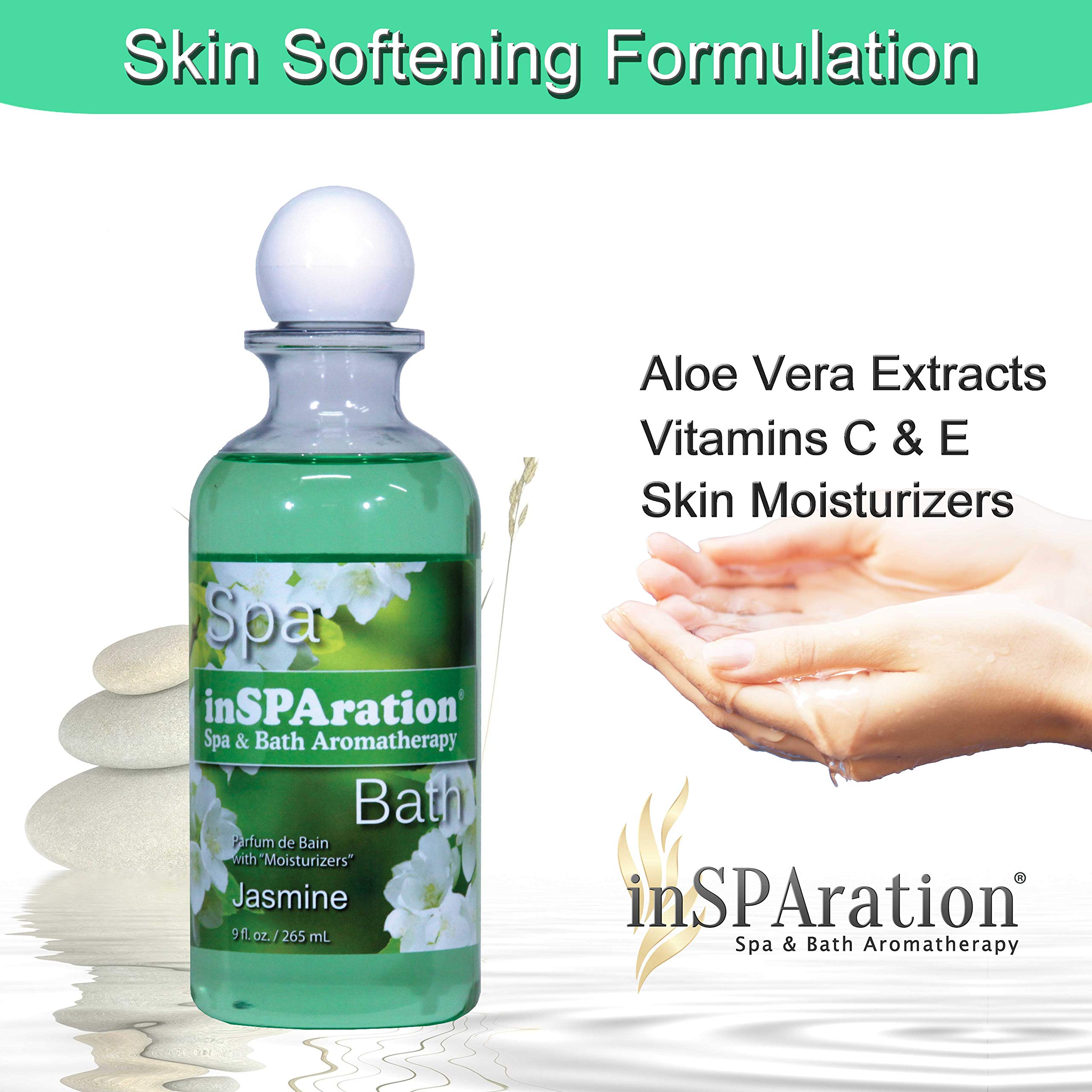 Steam-filled spa tub with InSPAration jasmine fragrance enhancing relaxation