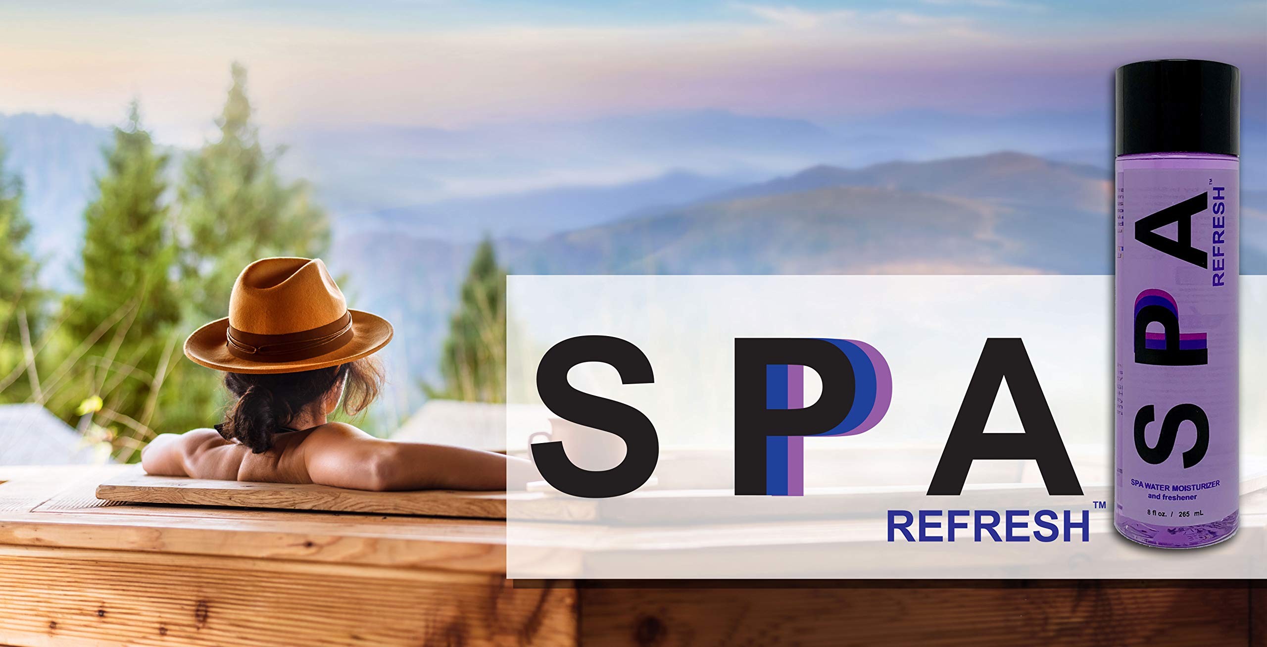 InSPAration Spa Refresh in action, reduces chlorine odor in spa water.