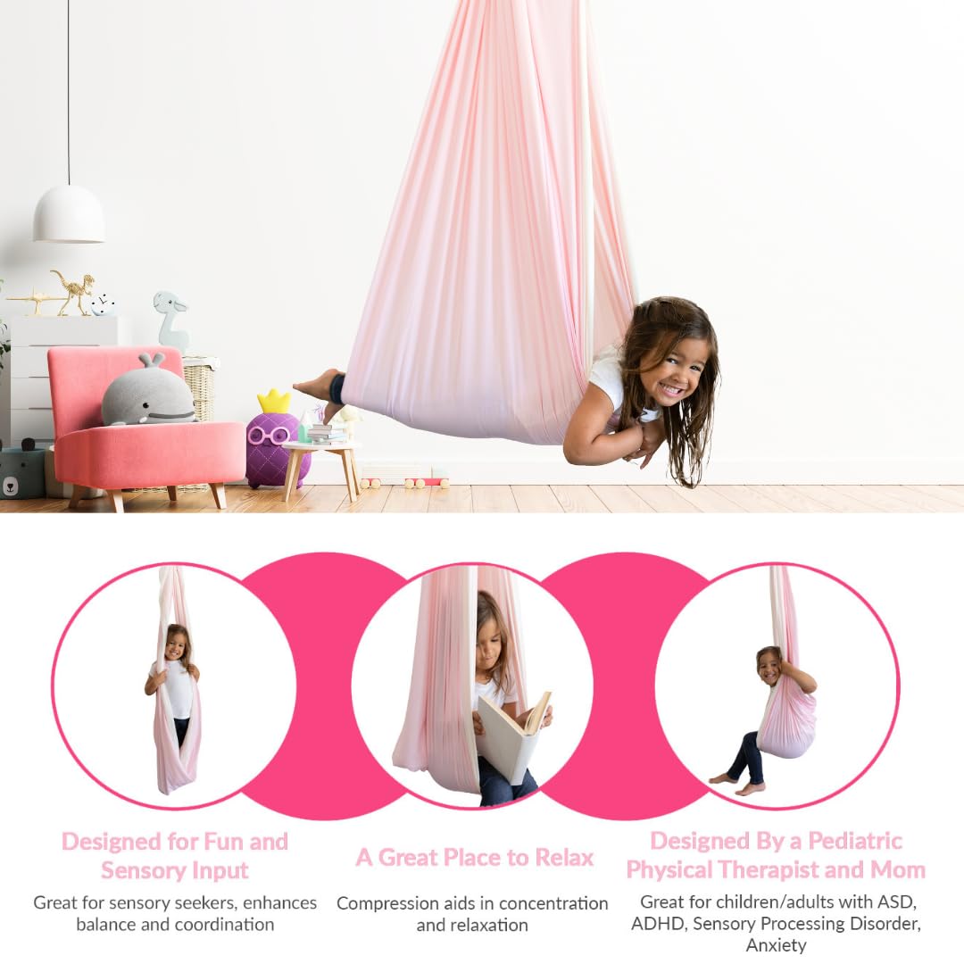 Inspire Innovations durable 220 lb capacity swing suitable for kids and adults.