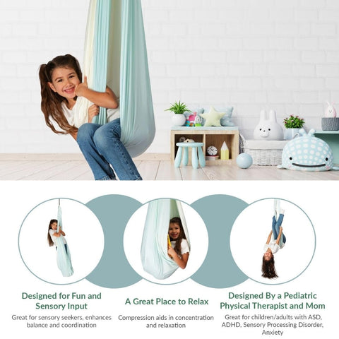 Inspire Innovations reversible cuddle swing with versatile comfort