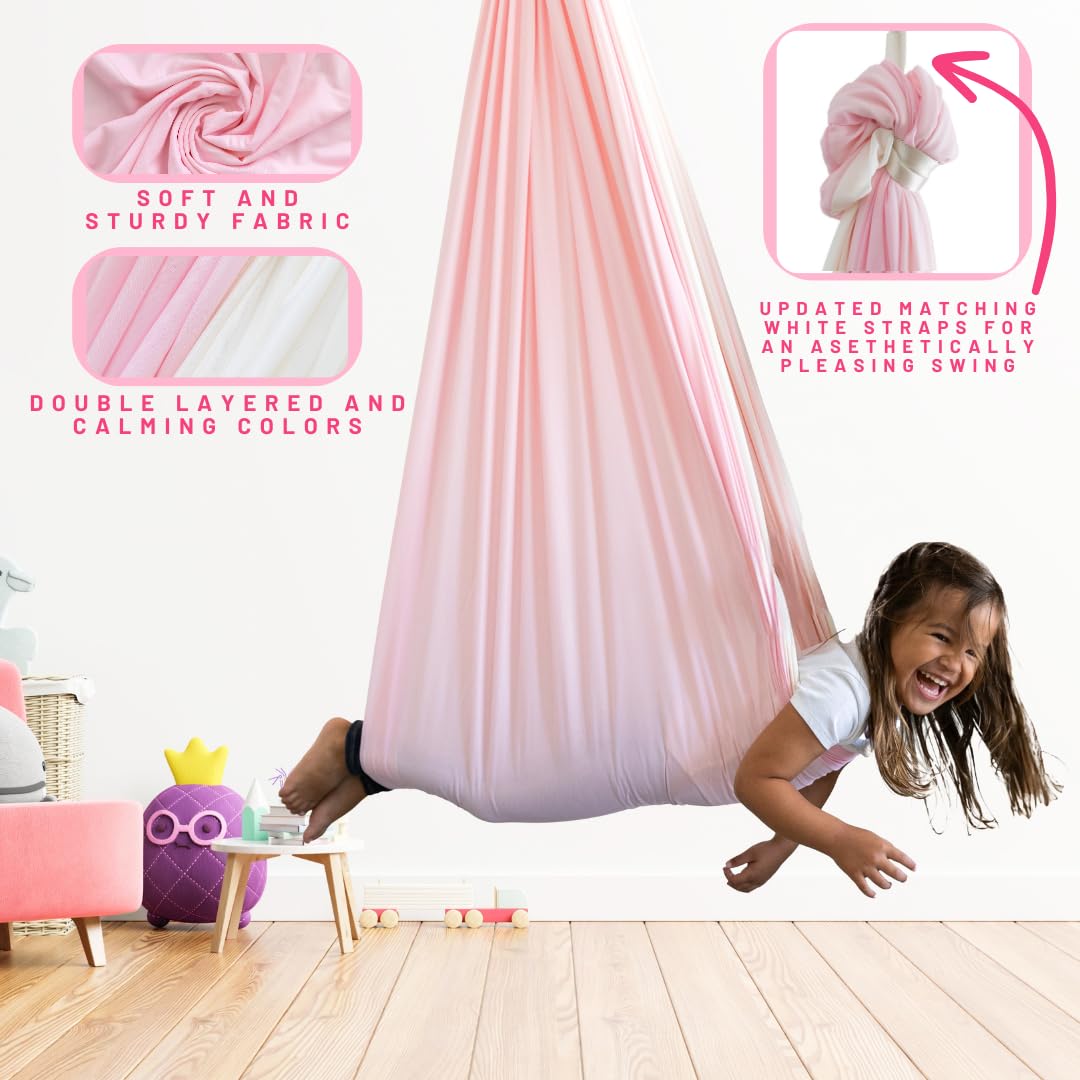 Inspire Innovations reversible cuddle swing with cozy cocoon design for compression-like support.