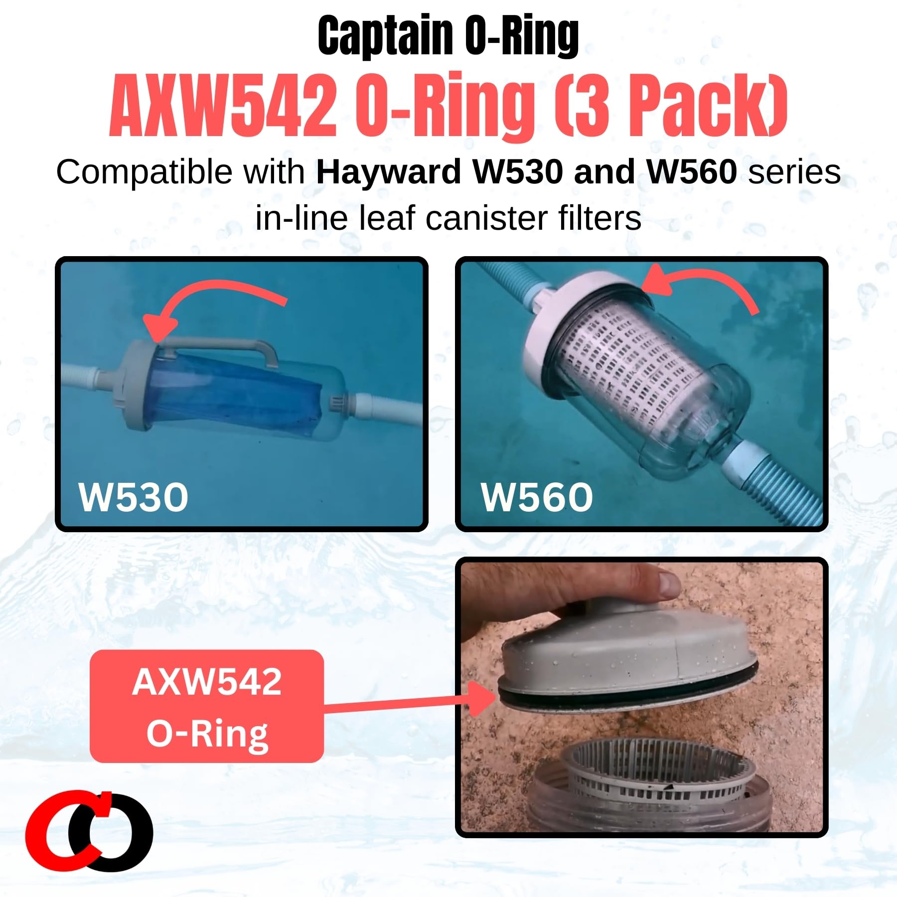 Installation guide image for AXW542 lid o-ring replacement