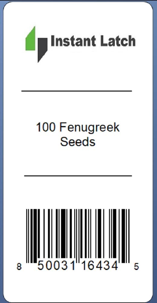 Instant Latch fenugreek seeds close-up, ready for direct sow in warm soil.
