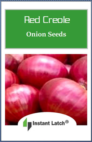 Instant Latch indoor sow depth image showing 1/4 inch planting depth for onions.