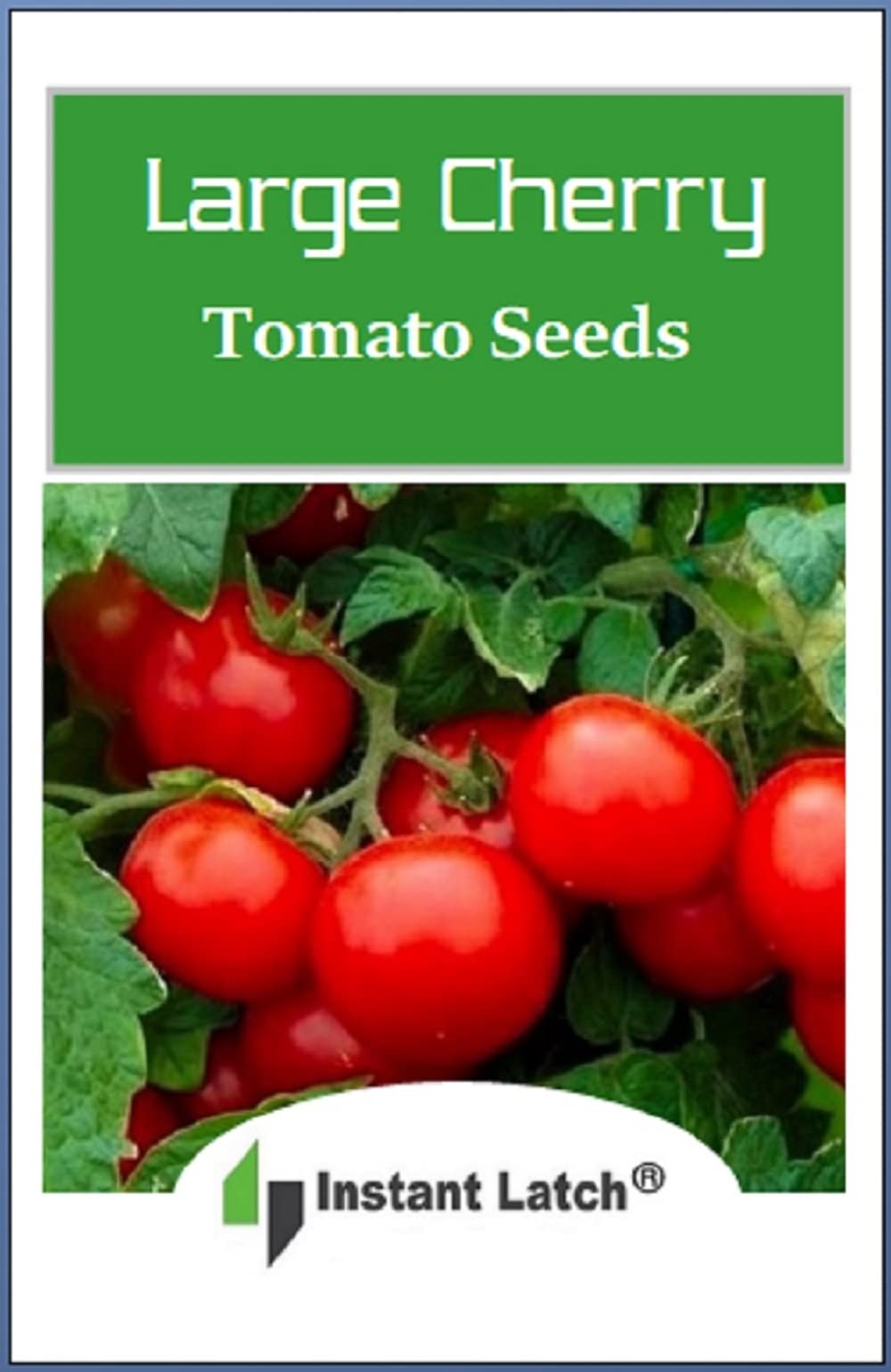 Instant Latch red cherry tomato seeds – large fruit ready for trellis and sunny harvest.
