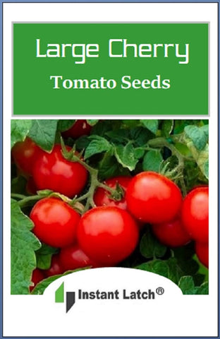 Instant Latch red cherry tomato seeds – large fruit ready for trellis and sunny harvest.