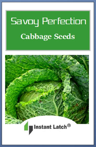 Instant Latch Savoy cabbage seeds pack ideal for planning a cool-season garden.