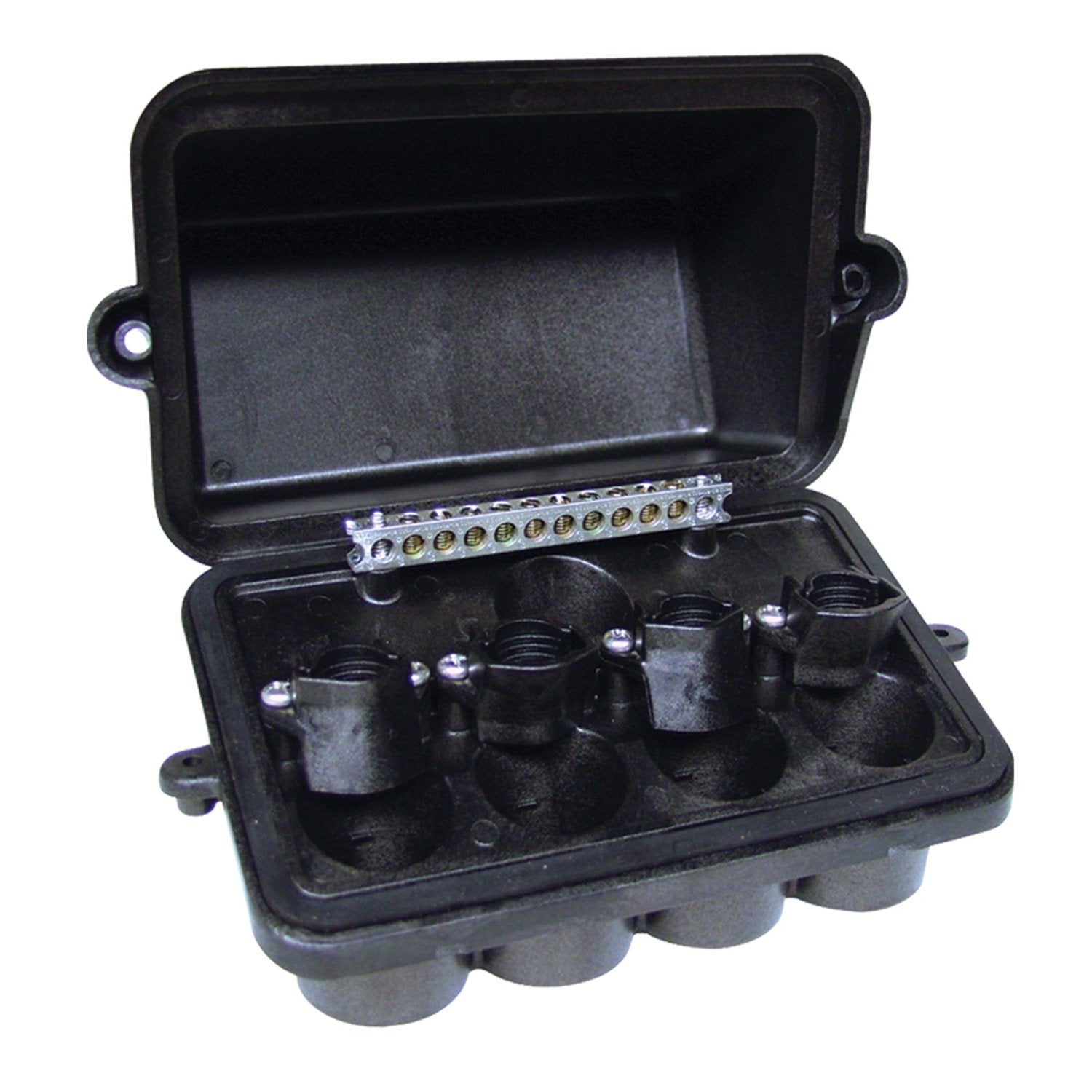 Close-up of lid and ground bar on Intermatic PJB4175 for easy maintenance