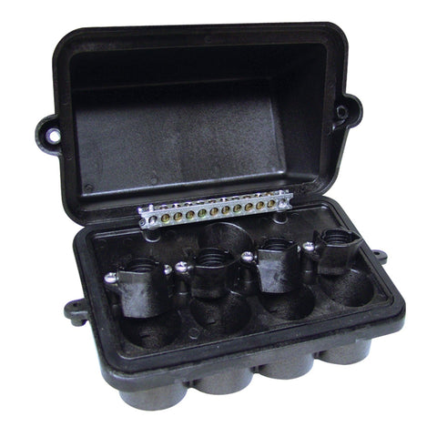 Close-up of lid and ground bar on Intermatic PJB4175 for easy maintenance
